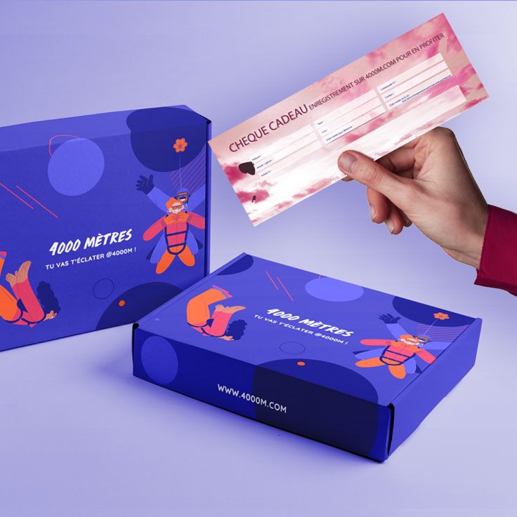 Offrir un saut en parachute