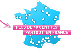 Plus d'une trentaine de centres partout en France